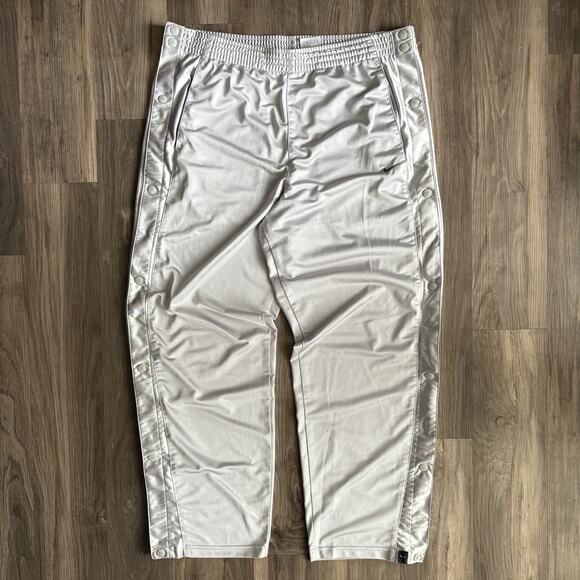 Vintage Nike Loose Tear Away Sweat Pants Dazzle Silver Mens Size XL Y2K WIDE LEG - Picture 1 of 12